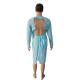 Open Back Non Woven Disposable Gown / Impervious Procedure Medical Doctor Gown