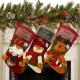 3PCS 18 Christmas Stocking Classic Large Stockings Santa, Snowman, Reindeer Xmas Character for Family Holiday Christmas