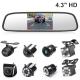 Auto Parking Reverse Camera Mirror PAL / NTSC Compatible Video System