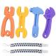 Hammer Wrench Spanner Pliers Shaped Silicone Baby Molar Teether for 0-12 Months