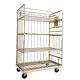 Logistics Cart Roll Metal Cage Trolley Roll Containers Carbon Steel Adjustable