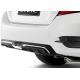 Replacement Auto Body Kits Honda New Civic 2016 2018 Rear Bumper Diffuser Carbon Fiber