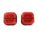 Rechargeable Magnetic Auto Tail Lamp Kit 12V Wireless For Trailer Tractor
