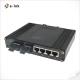 Industrial PoE Switch 4 port 10/100T 802.3at to 2-port 100FX SC Dual Fiber 20KM