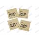 Kraft Paper Three Side Sealed Sachet Biodegradable Pouch for Tablet Pill