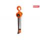 HSZ-E Round type Manual Chain block 2 ton OEM hand chain hoist , Orange