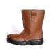 Brown High Cut Work Boots Heavy Duty Work Long Lasting Man Safety Shoes EU 36-47