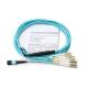 24 Core Fiber Cable Assembly , MPO To LC Breakout Cable For FTTH