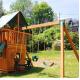 Stable and Sturdy Green Coated A-Frame Swing Set Bracket for 2 4x4 Legs and 1 4x6 Beam