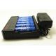 18650 26650 3.7 V Li Ion Battery Charger 6 * 20700 Battery With Charger 405g Weight