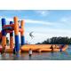 Giant Lake Inflatable Water Sports With 0.9mm PVC Funny Jumping Pillow Tower