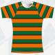 Adult Striped Rugby Polo Shirts Short Sleeve , 300gsm 4xl Rugby Shirts