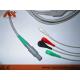 Petas 165R, 260R, 300, K-250, KMA160R Compatible 4 Lead Snap Direct-Connect ECG Cable