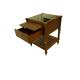 1 Drawer Stone Top Hotel Bedside Tables Walnut Wood For Living Room