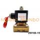 2W160-15 Direct Acting Brass Normal Closed Solenoid Valve For Water Gas Air Oil