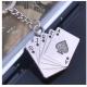 New creative gift product metal poker playing cards keychain keyrings