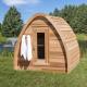 Mini Red Cedar Solid Wood Outdoor Dry Sauna For 2 - 4 Person