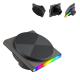 QI2 Ultra-Thin Design Magnetic Car Mount Wireless RGB Light 360-Degree Rotation Fast Charging Sound Pickup Function