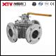 304 Material Flanged End Ball Valve with Pneumatic Driving Mode and Normal Temperature