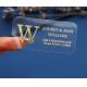 Customized Transparent Stickers Self Adhesive Printing Clear Gold Foil Label Vinyl