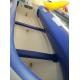 3 Chamber Foldable Inflatable Boat , Frameless Pontoon Fishing Boats 330cm