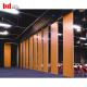 Custom Hotel Yellow Wooden Partition Wall 6m High Acoustic Absorption