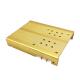 ODM Gold Extruded Aluminum Heatsinks , Extruded Heat Sink With Punching Holes