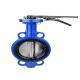 Manual Handle CI Body Material Stop Structure Butterfly Valve with Pneumatic Actuator