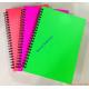 colorful customized office use wire spiral notebook,spiral notebook,office use notebook