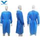 120 X 140cm Disposable Blue PPE Waterproof Anti Static SMS Fabric Level 2 3 Isolation Gown