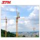 ZTL146 Luffing Tower Crane 8t Capacity 50m Jib Length 1.3t Tip Load Hoisting Equipment