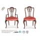 Antique Wooden Upholstery Fabric Hotel Dining Chairs High Standard Durable