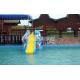 Elephant Fiberglass Swimming Pool Water Slide Aqua Play Equipment