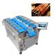 PLC Electronic Weighing Scales Steak Fish Chicken Seafood Shrimp Sausage Weight Multiheads Belt Feeder Combination