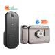 Glomarket Smart Home Waterproof Smart Electric Rim Lock with Tuya APP Control WIFI Outdoor Gate Door Fingerprint Smart Lock