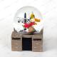 Polyresin Square Base Snow Globe Airline Promotion Gifts Snowball Airplane Model  Rocket Air And Space Museum Souvenirs