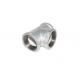 Malleable Cast Iron Female Plumbing Fittings / BSP Thread Equal Tee Pipe Fitting