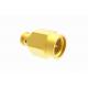 SMA Male Brass Gold Plated RF Coaxial Connector for SFF-50-1 Cable