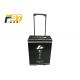 Fashion Color Printing Cardboard Trolley Box , Black Corrugated Folding Box Trolley