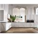 White Shaker Cabinets American PVC Door Solid Wood Kitchen Cabinets