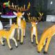 Weatherproof Fiberglass Animatronic Deer Realistic Color Customizable