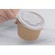 Food grade customized take away disposable paper soup cups with paper lids