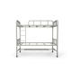 School Adult Size Gray Color 1800mm Height Steel Bunk Bed For Students