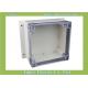 160*160*90mm wall mount OEM & ODM electrical outdoor plastic enclosure with clear lid