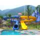 Outdoor Kids' Water Slides For Amusement Park / Fiberglass Playground Slide for