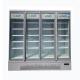 Air Cooling 4 Glass Doors cooler 220V R290 upright  Beverage Display Fridge