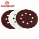 5 Inch 125mm Aluminum Oxide Sanding Disc Red 8holes Rust Removal Metalworking