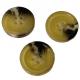 ODM Rim Yellow Color Fake Horn Buttons 30L Garment Accessory
