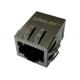 Hi-pot 1500Vmrs RJ45 Modular Jack Right Angle Bottom Entry XFGIG8Q-C1-4MS