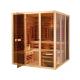 5 Person Infrared Steam Sauna Room Canadian Hemlock Wood